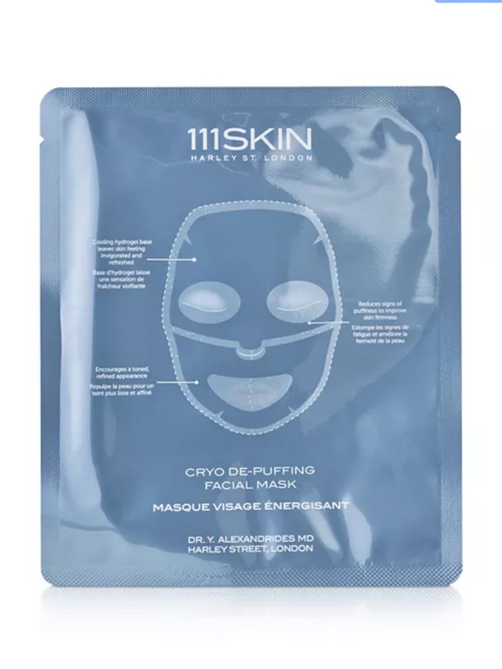 111SKIN Cryo De-Puffing Facial Mask — Blue